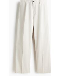 H&M - Elegante Hose aus Baumwolle/Lyocell in Relaxed Fit - Lyst