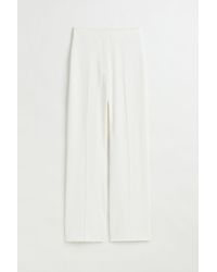 H&M Wide Trousers - White