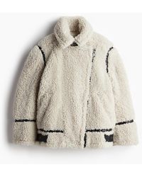 H&M - Oversized Teddy Jack - Lyst