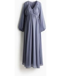 H&M - Mama Maxi-jurk Met Ballonmouwen - Lyst