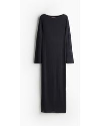 H&M - Geripptes Strickkleid - Lyst