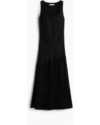 H&M - Kleid aus Leinengemisch mit Schaldetail - Lyst
