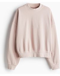 H&M - Sweatshirt im Washed-Look - Lyst