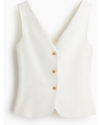 H&M - Linen-blend Waistcoat - Lyst