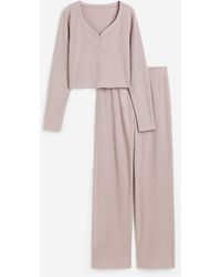 H&M - Pyjama mit Waffelstruktur - Lyst