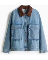 H&M - Oversized Denim Jack - Lyst