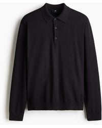 H&M - Feinstrick-Poloshirt in Regular Fit - Lyst
