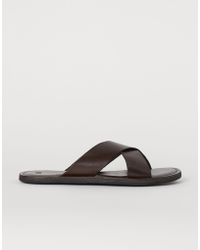 H&M Ledersandalen - Braun