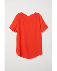 H&M Crêpe-Shirt - Orange