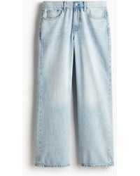 H&M - Straight Loose Lightweight Jeans - Lyst