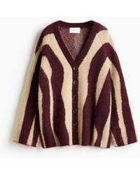 H&M - Cardigan aus Mohairmix mit Jacquardmuster - Lyst
