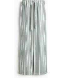 H&M - Twill Broek Met Drawstring - Lyst