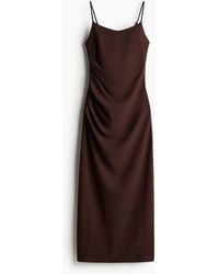 H&M - Drapiertes Trägerkleid - Lyst