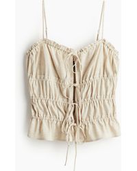 H&M - Trägertop mit Kordelzugdetail - Lyst