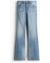 H&M - Flared Regular Jeans - Lyst