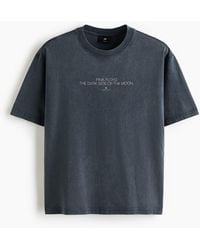 H&M - Katoenen T-shirt Met Print - Lyst