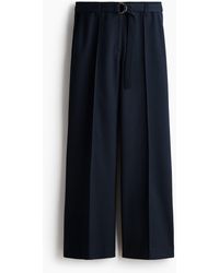 H&M - Flared Broek Met Ceintuur - Lyst