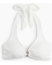 H&M - Texturedring Bikini Top - Lyst