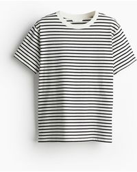 H&M - T-Shirt aus Baumwolle - Lyst