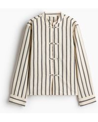 H&M - Overhemdblouse Met Pankou-knopen - Lyst