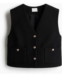 H&M - Bouclé-Gilet - Lyst