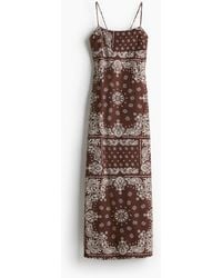 H&M - Maxikleid mit Bindedetail - Lyst