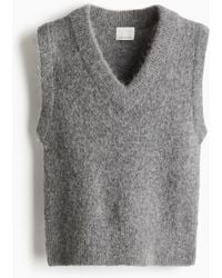 H&M - Pull Sans Manches En Alpaga Mélangé - Lyst