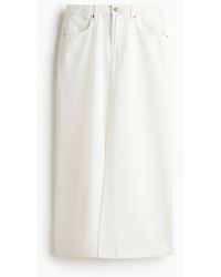 H&M - Jupe midi en denim - Lyst