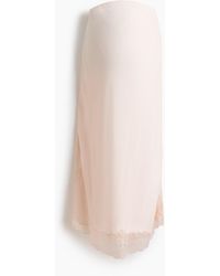 H&M - MAMA Viskoserock mit Spitzenbesatz - Lyst