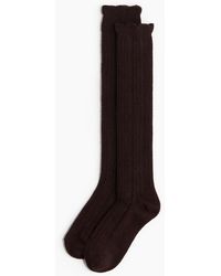 H&M - Chaussettes Montantes En Maille Fantaisie - Lyst