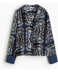 H&M - Gemusterte Bluse - Lyst