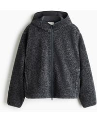 H&M - Teddy Sportjack Met Capuchon - Lyst