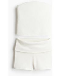 H&M - 2-teiliges Set mit Tubetop und Shorts - Lyst