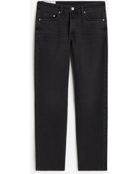 H&M - Straight Regular Jeans - Lyst