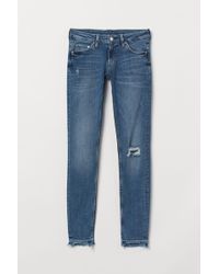 H&M Super Skinny Low Jeans - Blue