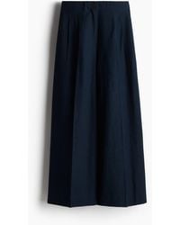 H&M - Weite Hose aus Leinenmix - Lyst