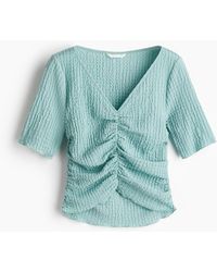 H&M - Gedrapeerde Top Met Structuur - Lyst