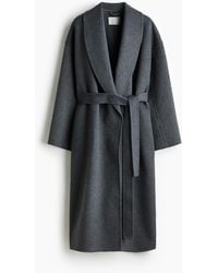 H&M - Handgefertigter Mantel aus Wollmix - Lyst