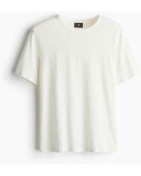 H&M - T-Shirt aus Leinenmix Regular Fit - Lyst