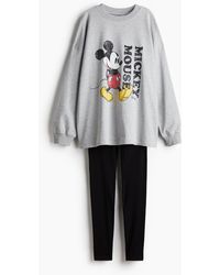 H&M - Bedruckter Pyjama - Lyst