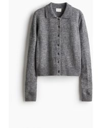 H&M - Cardigan mit Kragen - Lyst