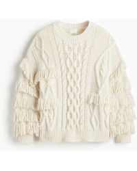 H&M - Fringed jumper - Lyst