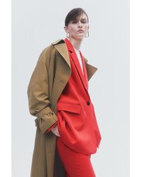 H&M Single-breasted Jacket - Red