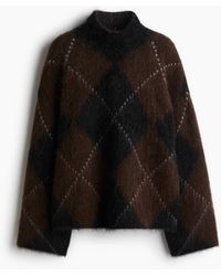 H&M - Turtleneck-Pullover aus Mohairmix - Lyst