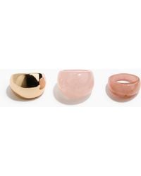 H&M - Set Van 3 Chunky Ringen - Lyst