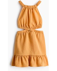 H&M - Open-back Jurk Met Cutouts - Lyst