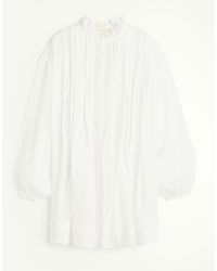 H&M - Robe en ramie avec plis nervure - Lyst