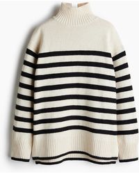 H&M - Pull col roulé oversize - Lyst