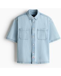 H&M - Denim Overhemd - Lyst