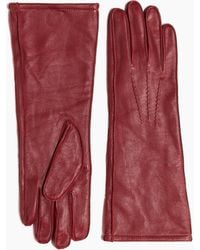 H&M - Lange Lederhandschuhe - Lyst